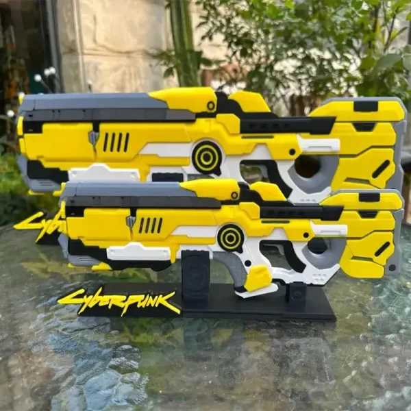 Detailed view of 3D printed Cyperfunk replica showcasing tactical features for B2B clients