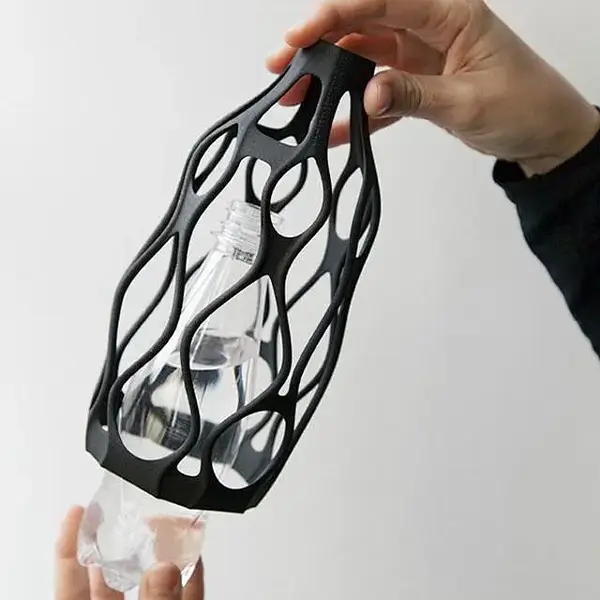 Side-by-side comparison showing a simple home 3D printing setup evolving into an organized small business workspace with multiple printers, quality control station, and packaging area.